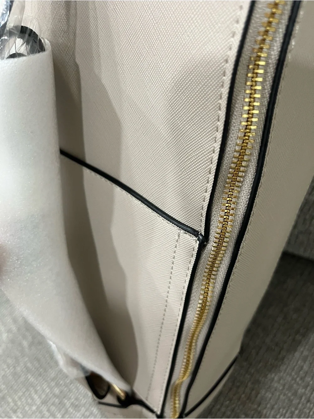 Calpak Kaya Faux-Leather Laptop Backpack - Limited Edition Stone Color